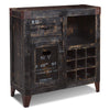 Sunset Trading Graphic 9 Bottle Wine Cabinet - The Bar Warehouse