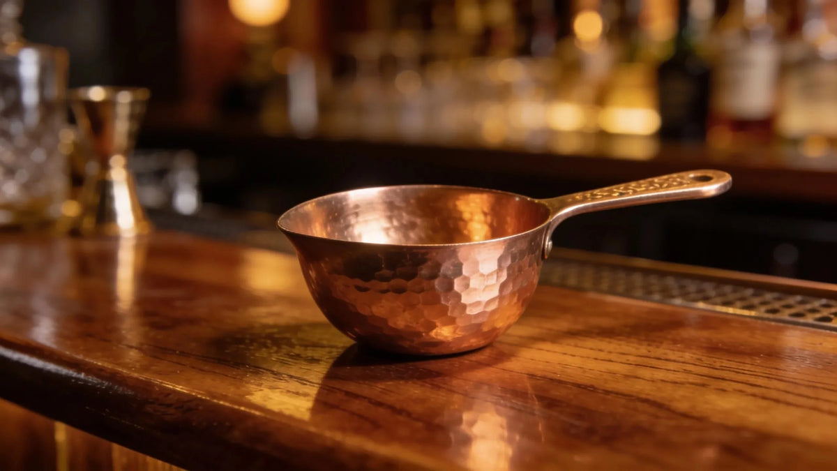 Sertodo Copper Scoop highlighting artisan craftsmanship in premium barware