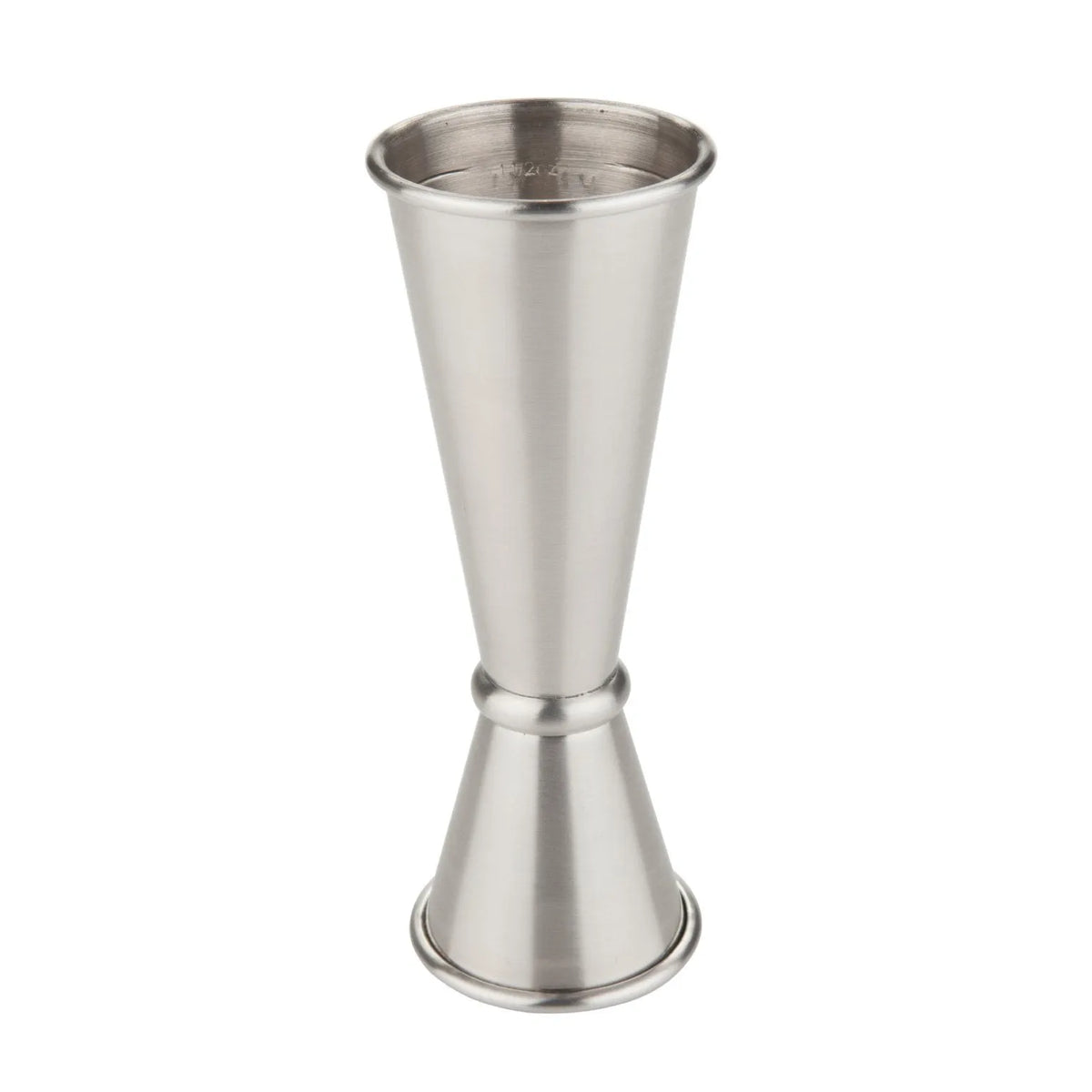 Harrison large Japanese style stainless steel jigger by Viski with tapered measuring cones
