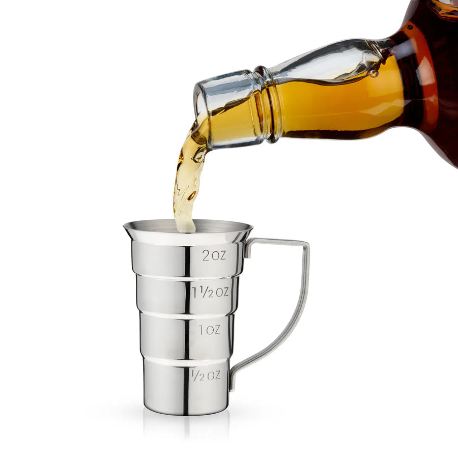 Viski Harrison Stepped Jigger in Stainless Steel