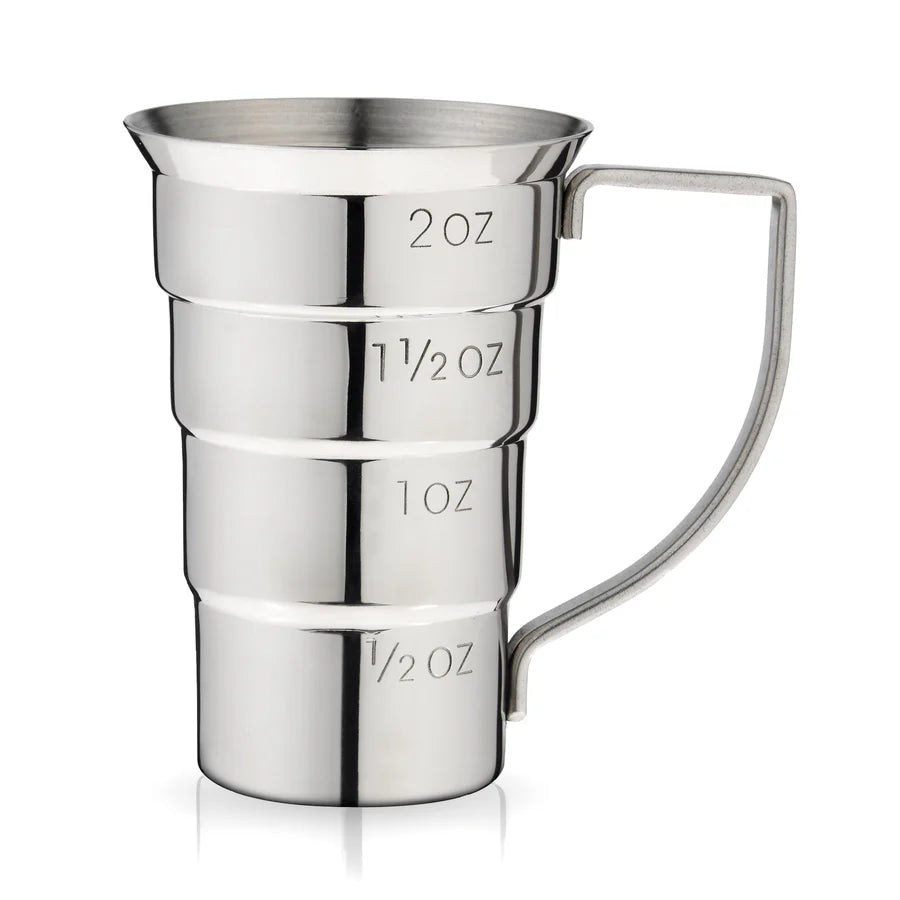Viski Harrison Stepped Jigger in Stainless Steel