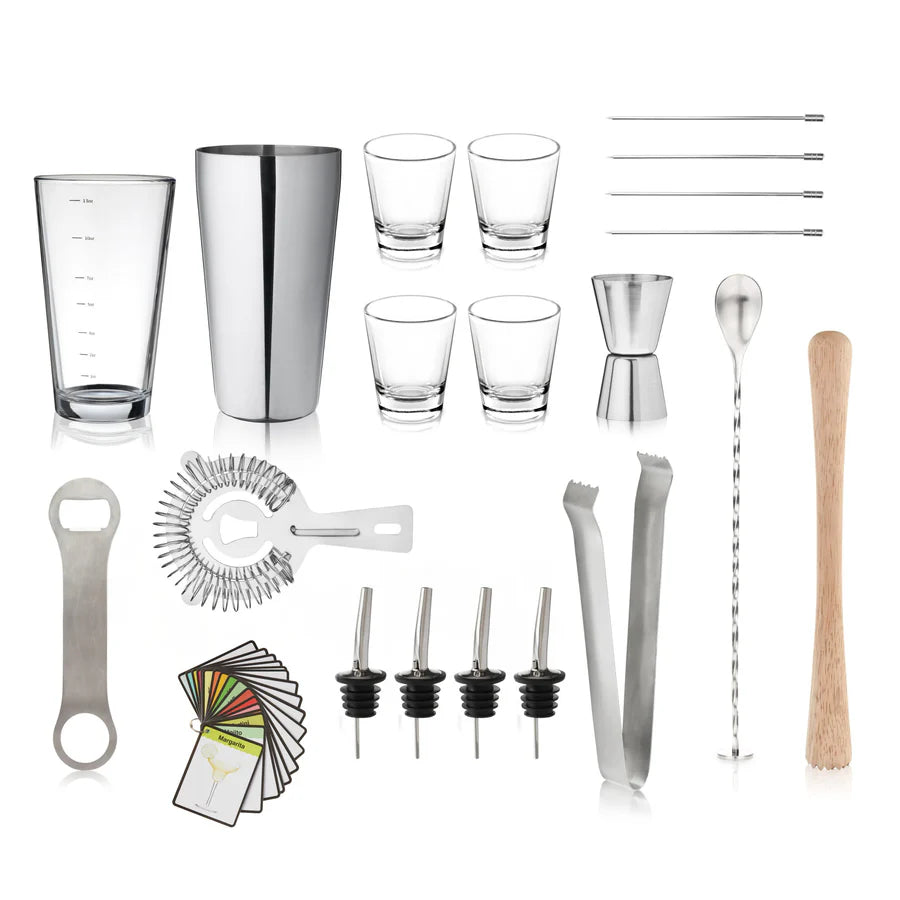 True 20-Piece Mixologist Barware Set