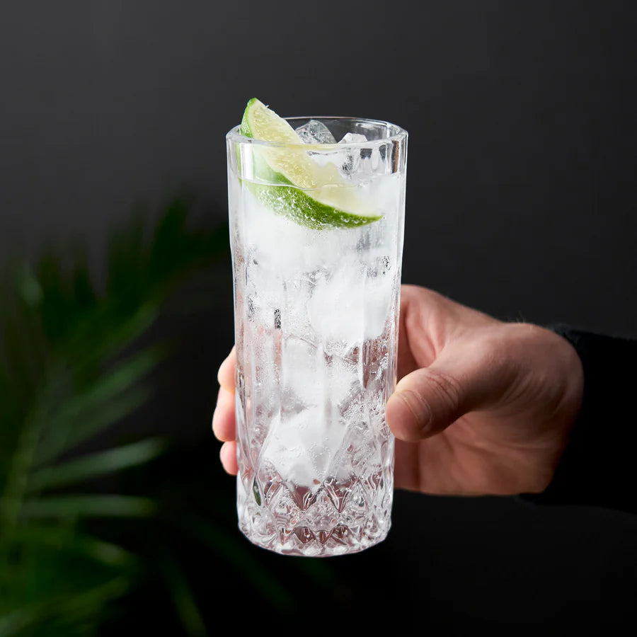 Viski Admiral Crystal Highball Glasses, Set of 4