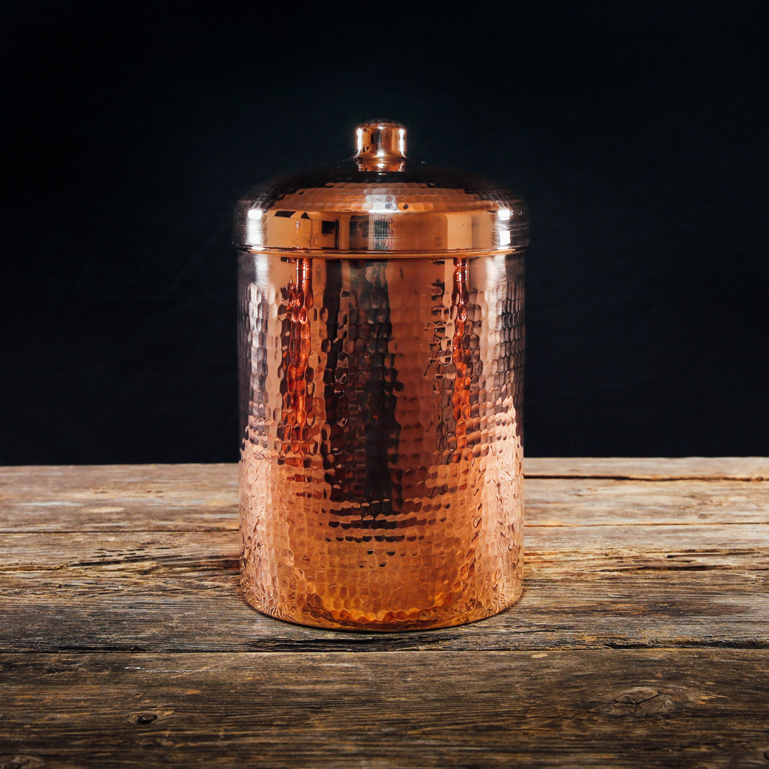 Copper Kitchen Canisters - Large Set, 2 Pieces - packaging