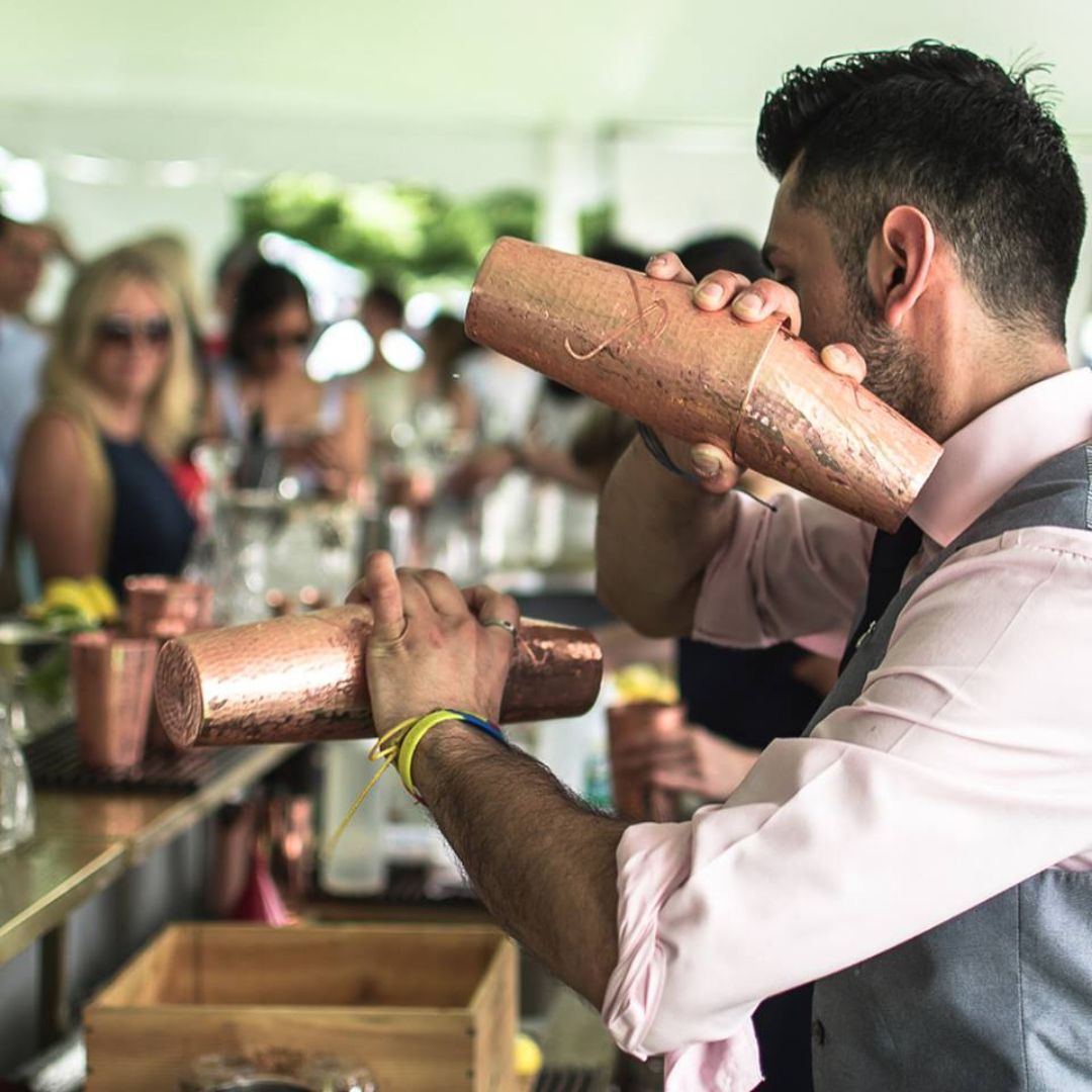 Boston Copper Cocktail Shaker Set - angle 7