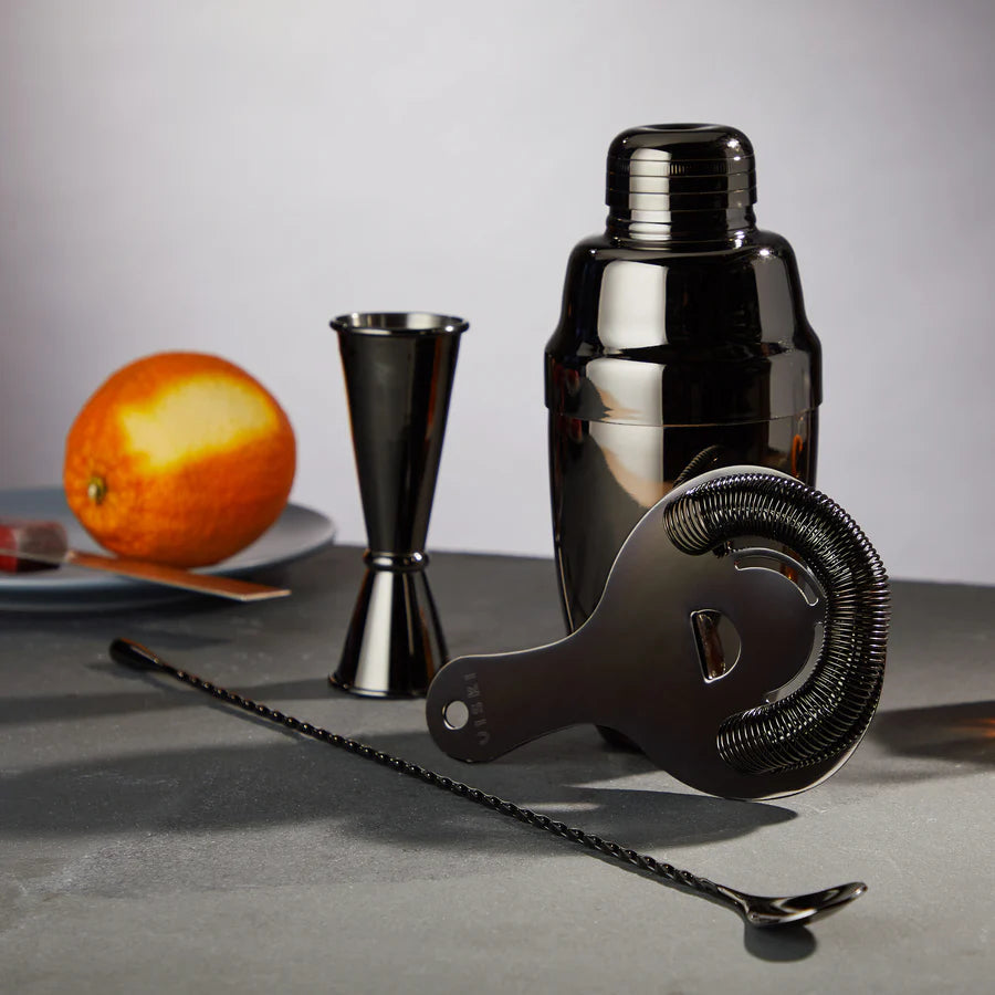 Viski Warren 4-Piece Barware Set in Gunmetal