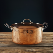 Beautiful and Big Copper Dutch Ovens hammered copper