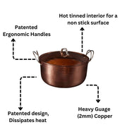 Beautiful and Big Copper Dutch Ovens - angle 8
