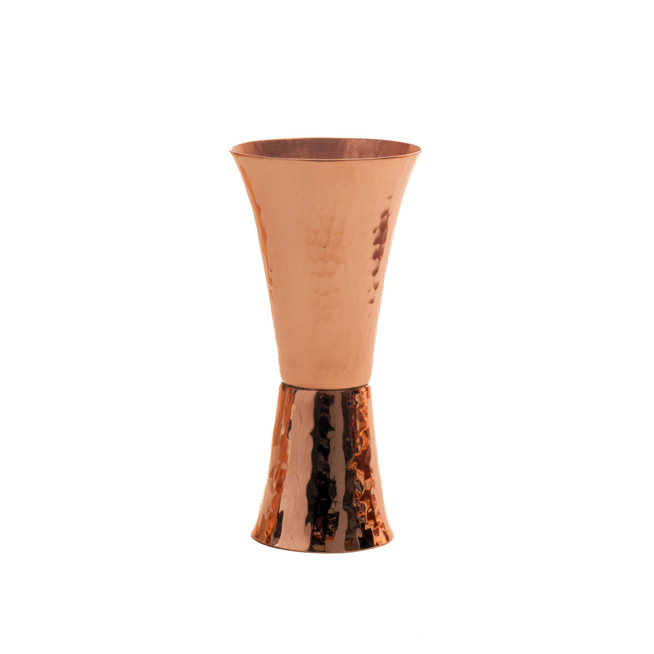Double-Sided Copper Jigger hammered copper