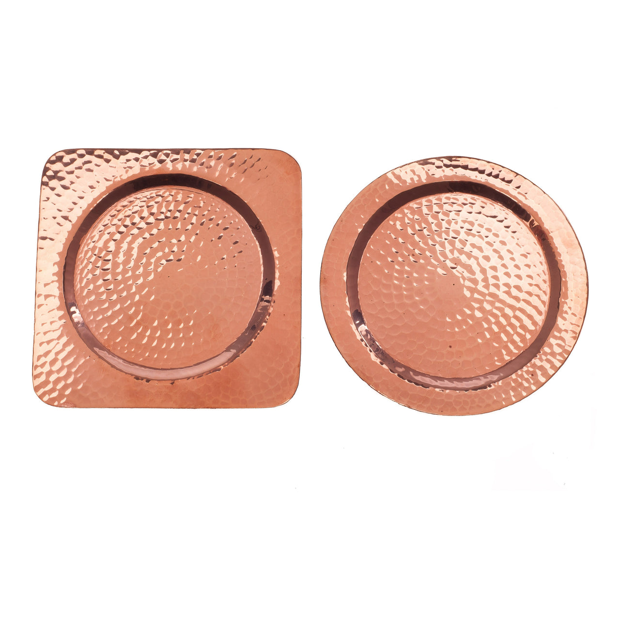 Napa Copper Cup Coasters hammered copper