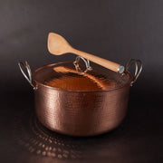 Beautiful and Big Copper Dutch Ovens - alternate angle