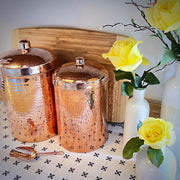 Copper Kitchen Canisters - Individual Sizes - angle 20