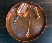 The Oyster Copper Serving Tray - detail view