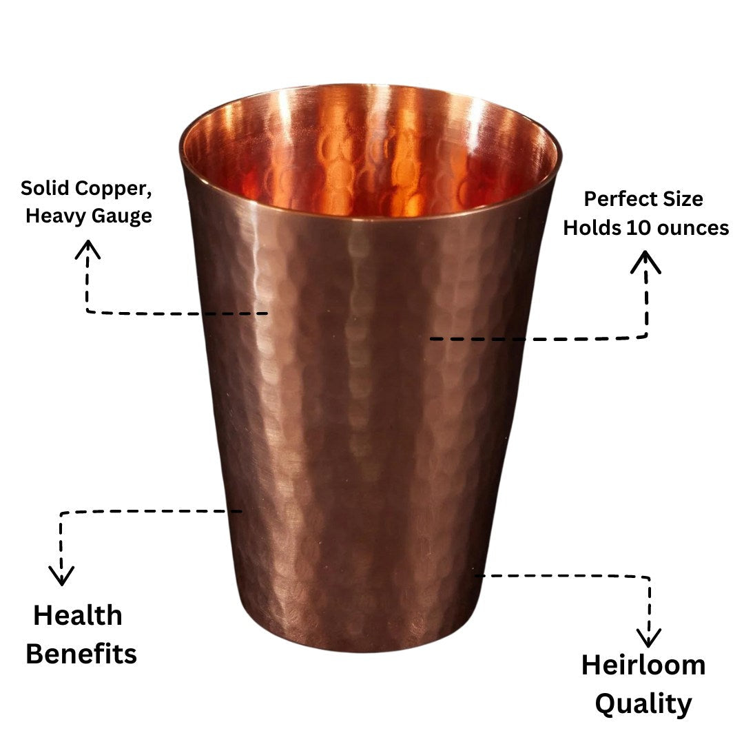 Just Right Copper Cup, 10 ounces - detail view