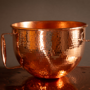 Copper Mixing Bowl for KitchenAid Lift Stand Mixers - fits most 5, 6, 7, and 8 quart Mixer models - detail view