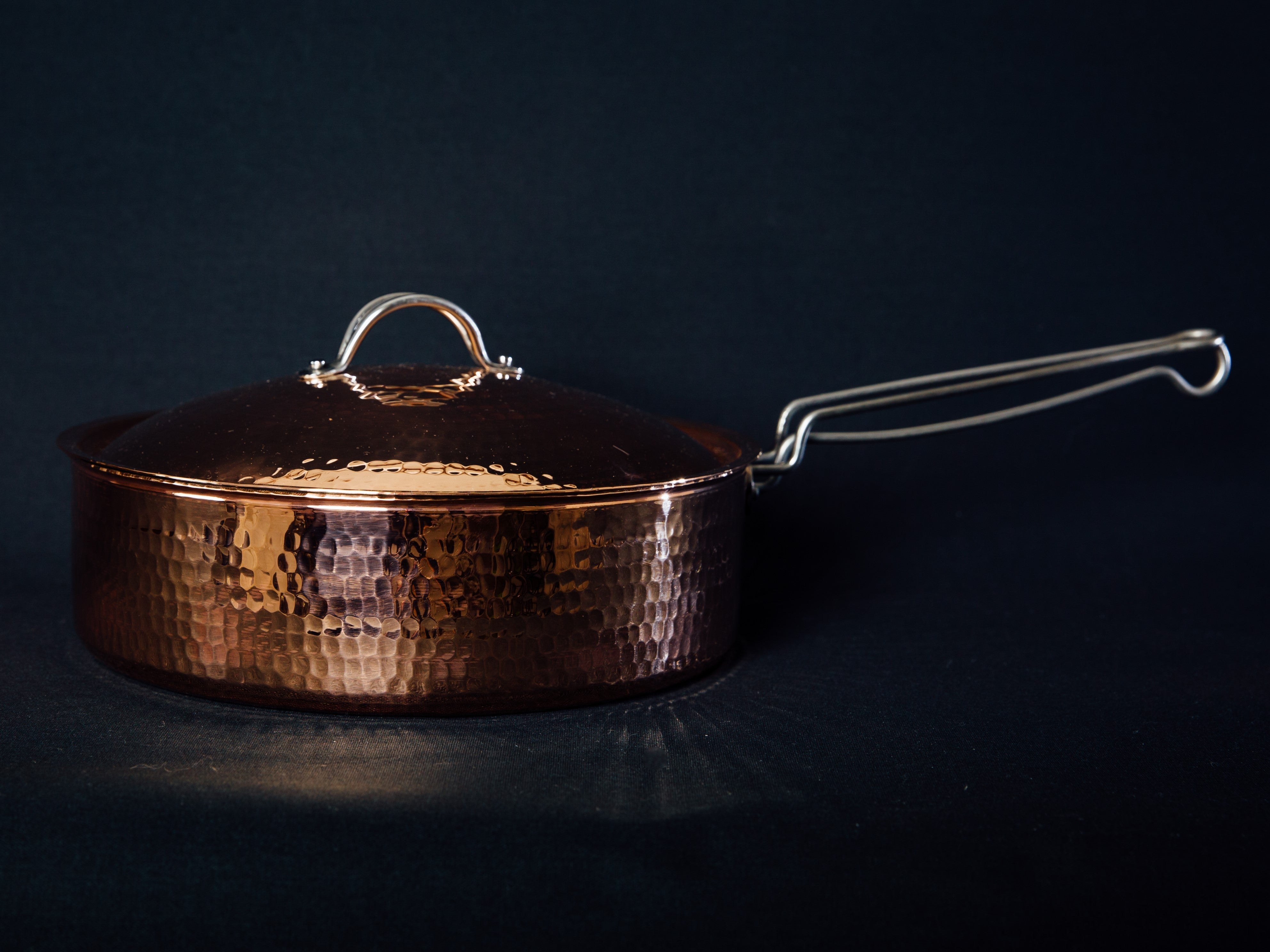 Sertodo Copper 10" Sauté Pan With Lid - Thumbnail 5