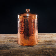 Copper Kitchen Compost Bin (Canisters) hammered copper