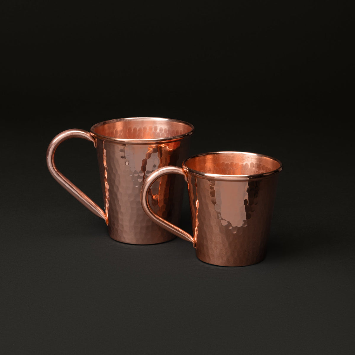 Solid Copper Mule Mug, Copper Handle, 18 oz