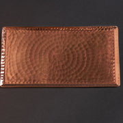 Chequer Copper Serving Tray hammered copper