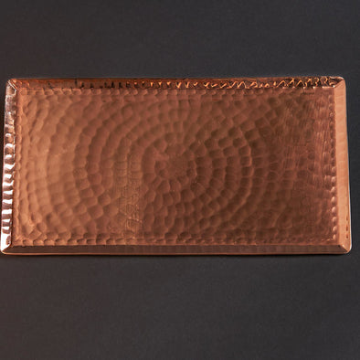 Chequer Copper Serving Tray