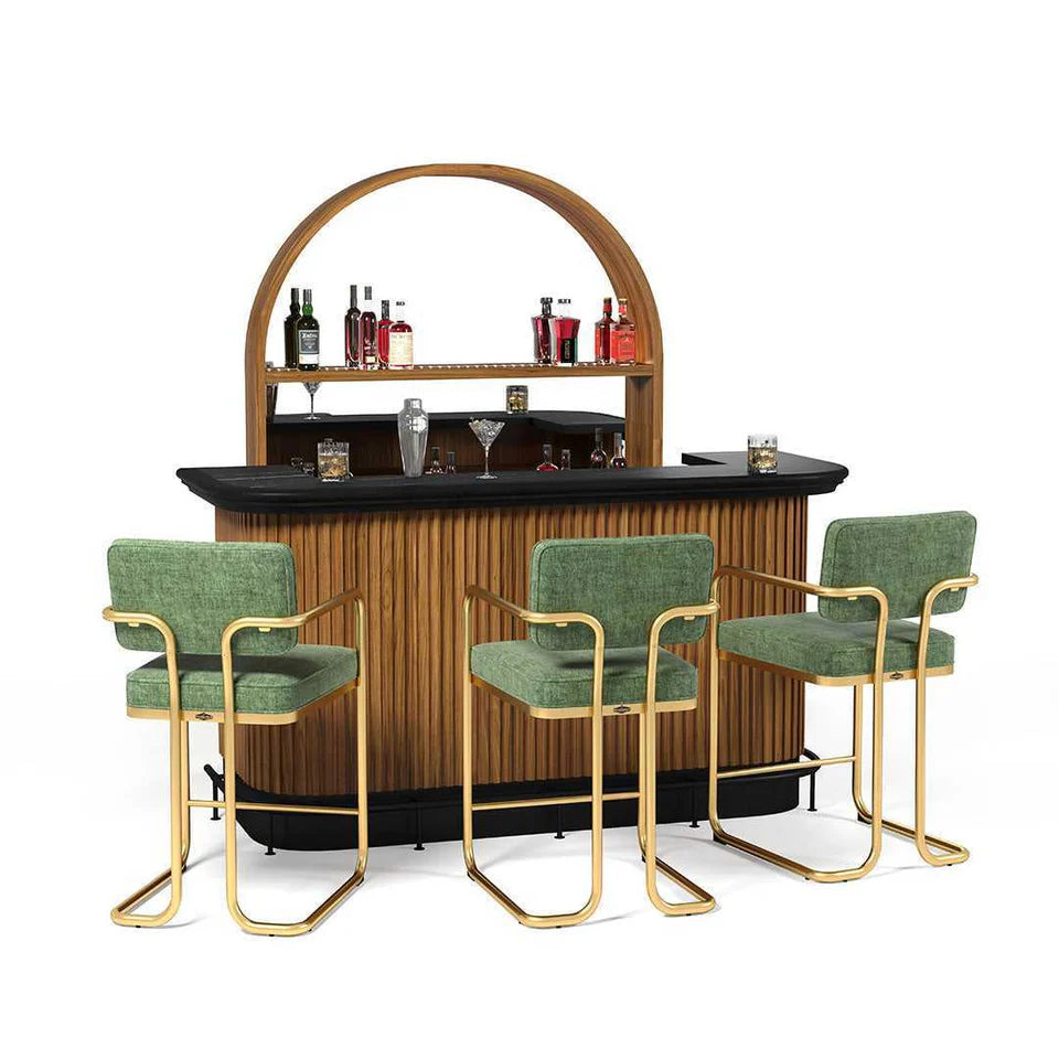 RAM Game Room Prohibition Series Barstool with Arms