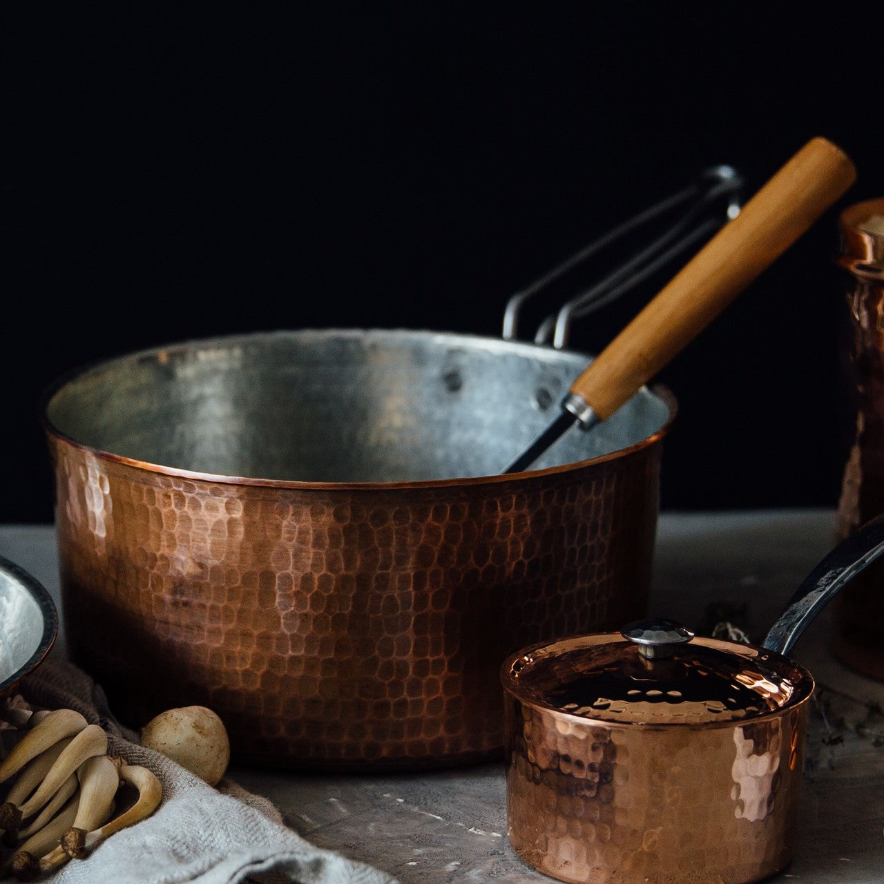 Copper Saucepan 1.5 quart and 2.5 quart - packaging