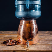 Niagara Copper Water Dispenser with Lid - detail view