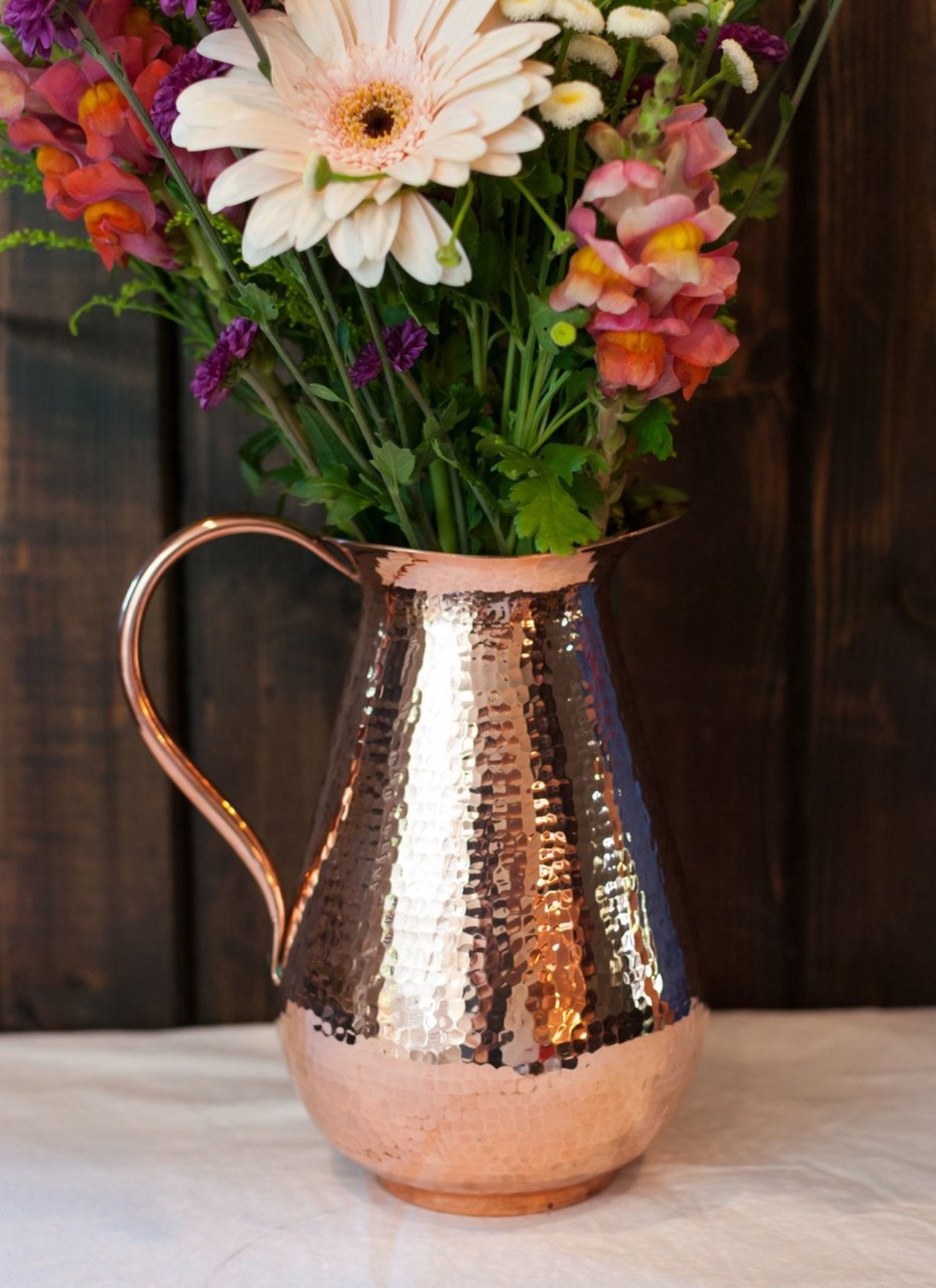 Bisotun Copper Water Pitcher - alternate angle