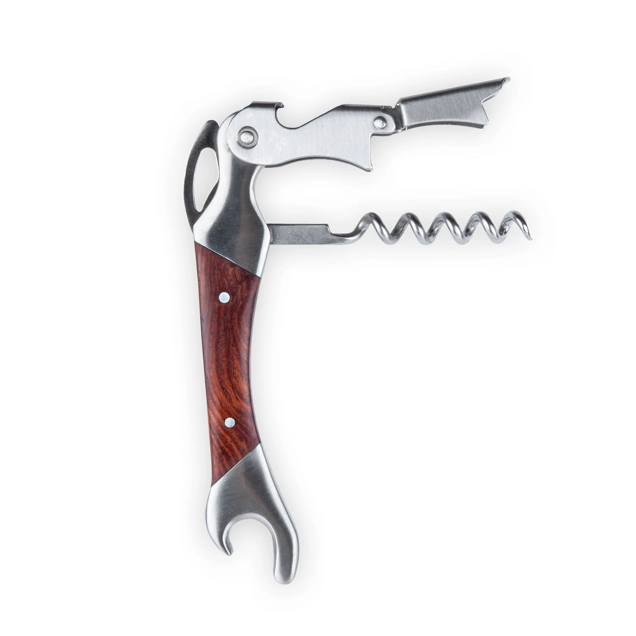 Corkscrew / Wine Key - Admiral Double Opener by Viski - detail view
