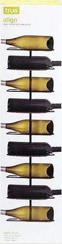 Align Wall-Mounted 9-Bottle Wine Rack by TRUE - detail view