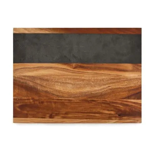 Charcuterie Board - Wood & Slate Cheese Board by Twine - detail view