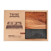 Charcuterie Board - Wood & Slate Cheese Board by Twine - alternate angle
