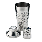 Irving Faceted Cocktail Shaker in Stainless Steel by Viski - detail view