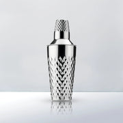 Irving Faceted Cocktail Shaker in Stainless Steel by Viski - alternate angle