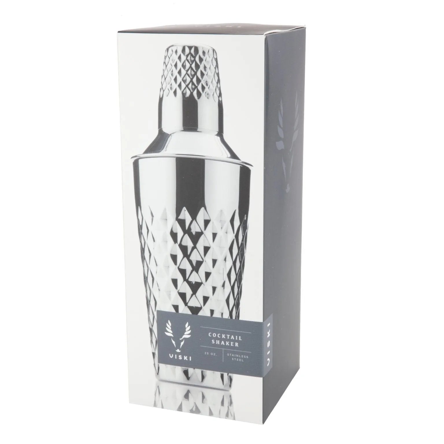 Irving Faceted Cocktail Shaker in Stainless Steel by Viski - in use