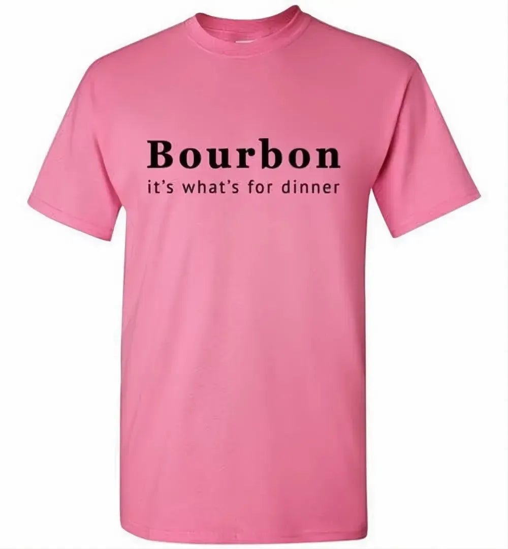 Whiskey T Shirt - Bourbon It's What's For Dinner - detail view