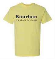 Whiskey T Shirt - Bourbon It's What's For Dinner - in use