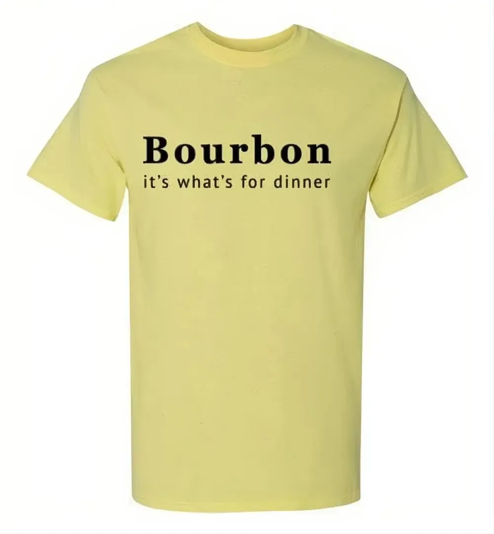 Whiskey T Shirt - Bourbon It's What's For Dinner - in use