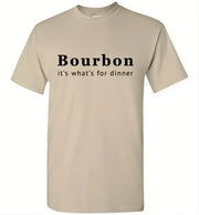 Whiskey T Shirt - Bourbon It's What's For Dinner - angle 11