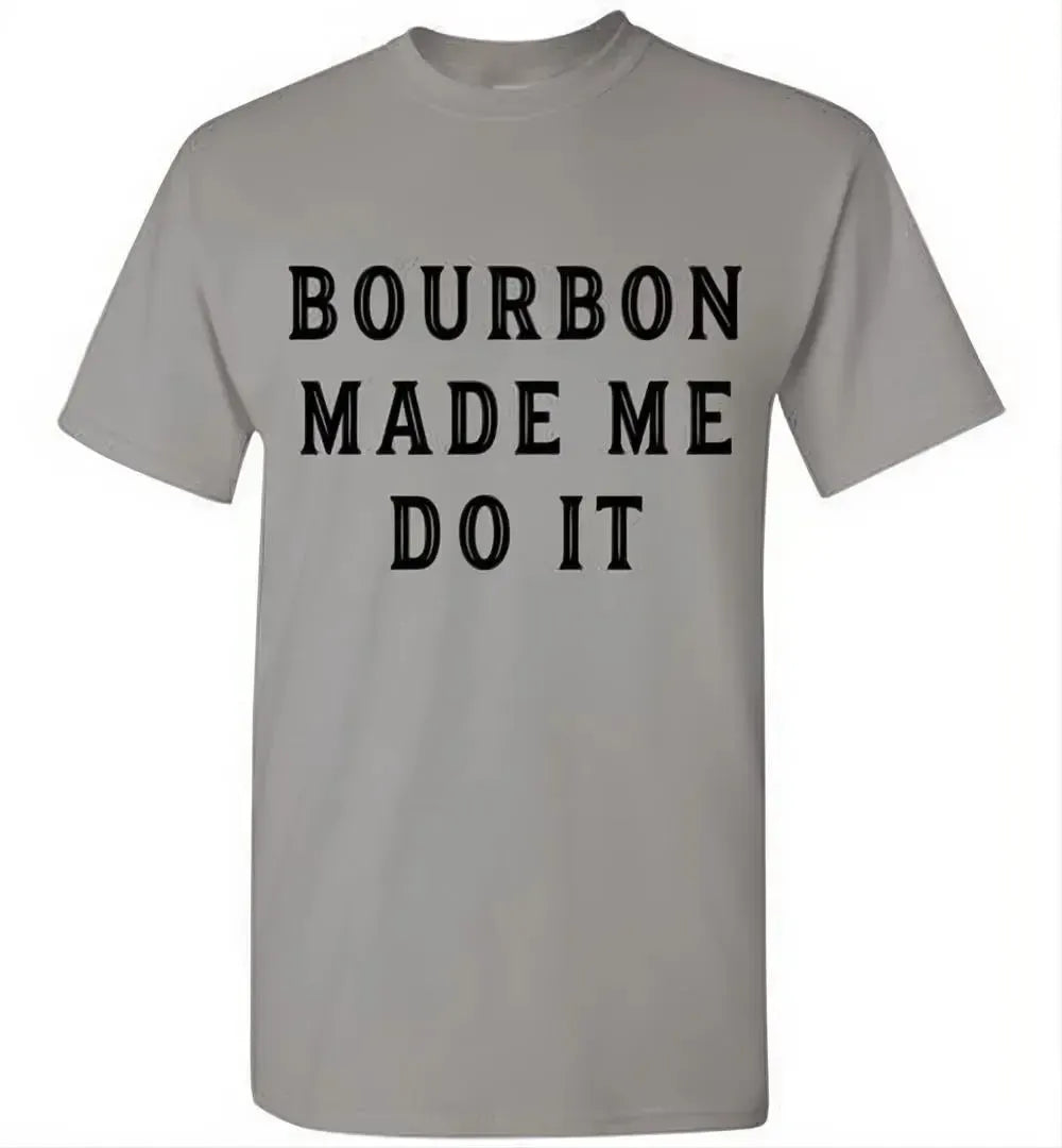 Whiskey T-Shirt - Bourbon Made Me Do It - packaging