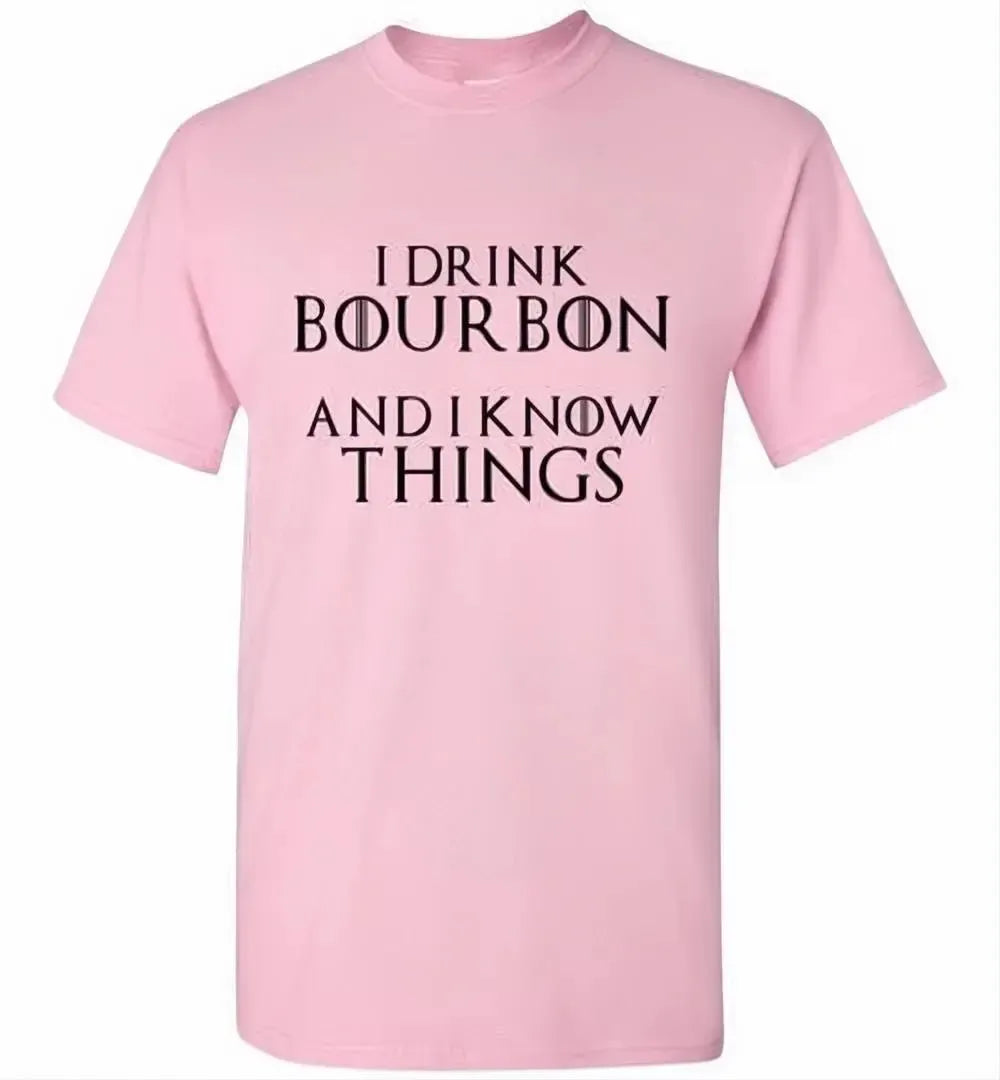 Whiskey T Shirt - I Drink Bourbon & I Know Things - angle 7