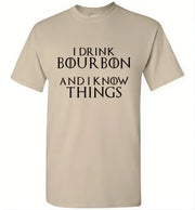 Whiskey T Shirt - I Drink Bourbon & I Know Things - angle 9