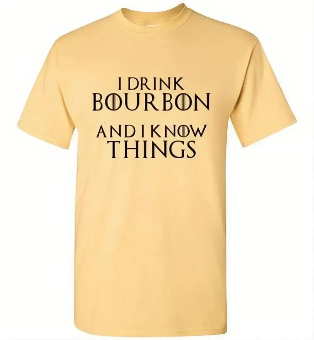 Whiskey T Shirt - I Drink Bourbon & I Know Things - angle 12