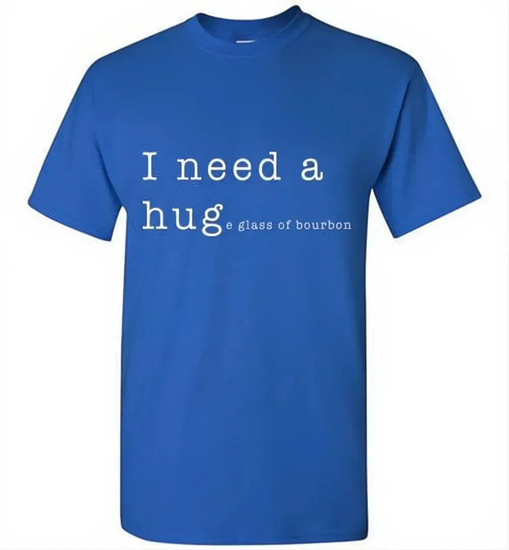 Whiskey T Shirt - I Need a Huge Glass of Bourbon - angle 10