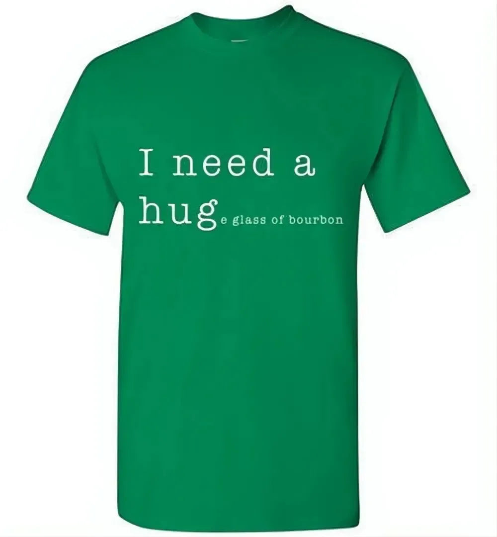 Whiskey T Shirt - I Need a Huge Glass of Bourbon - angle 12
