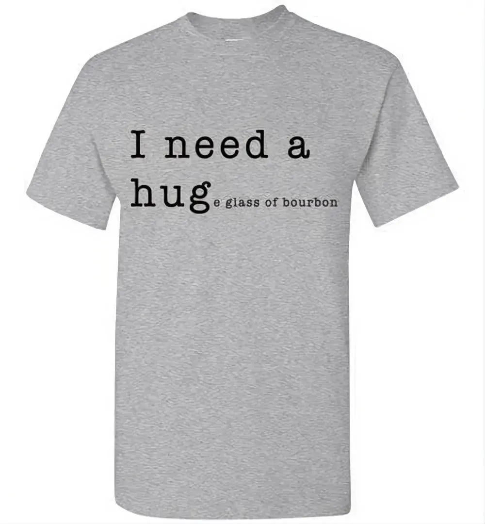 Whiskey T Shirt - I Need A Huge Glass Of Bourbon - angle 9