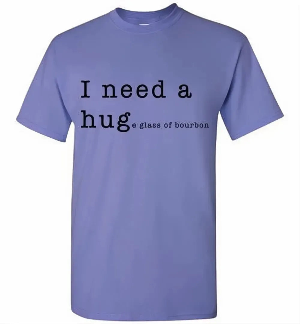 Whiskey T Shirt - I Need A Huge Glass Of Bourbon - angle 10