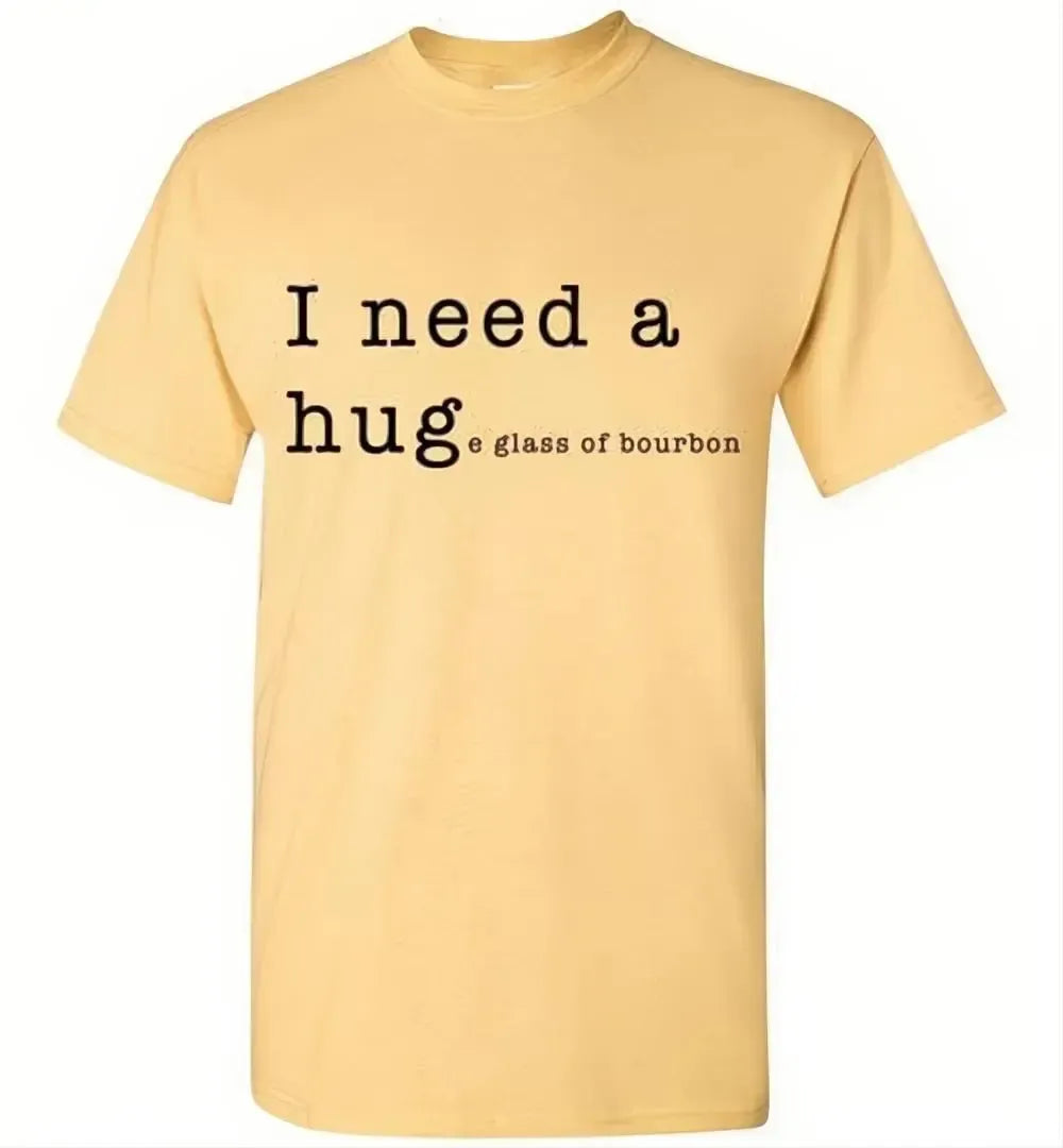 Whiskey T Shirt - I Need A Huge Glass Of Bourbon - angle 11