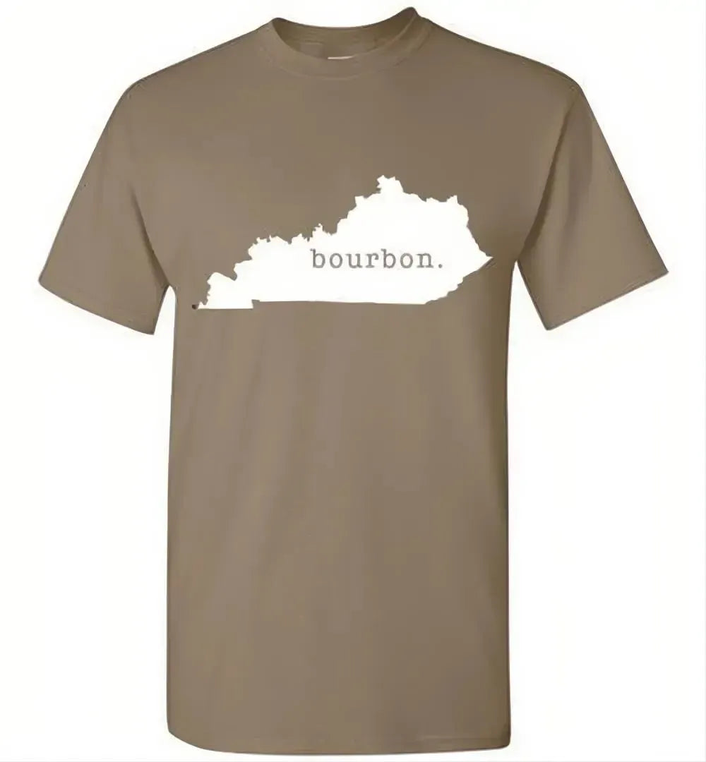 Whiskey T-Shirt - Kentucky is Bourbon - dark - detail view