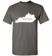 Whiskey T-Shirt - Kentucky is Bourbon - dark - alternate angle